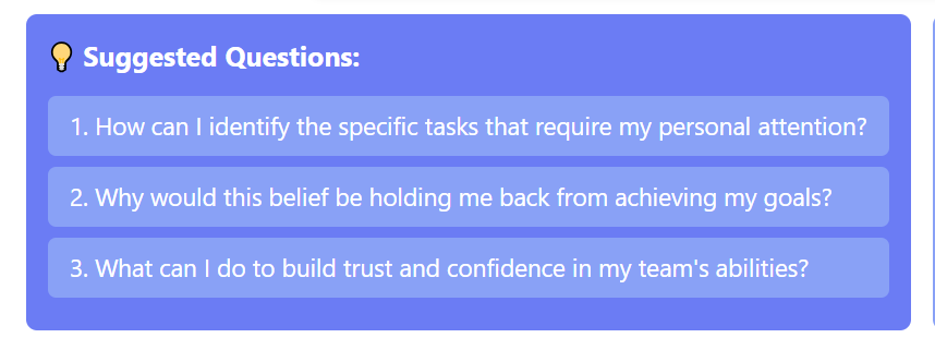 AI Coach Strategic Questioning